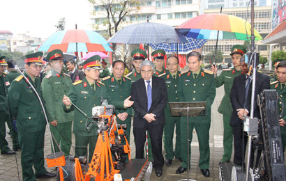 Trường SQKTQS – ĐH Trần Đại Nghĩa tham gia trưng bày sản phẩm NCKH tại Hội nghị phối hợp KH&CN giữa Bộ Quốc phòng và Bộ KH&CN tại Hà nội