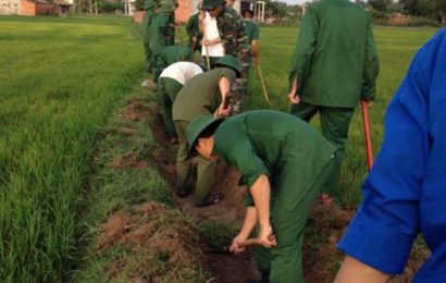 Học viên, sinh viên Tiểu đồn 5 với “Chiến dịch tuần lễ hè tình nguyện” tại Hàm Tân, Bình Thuận