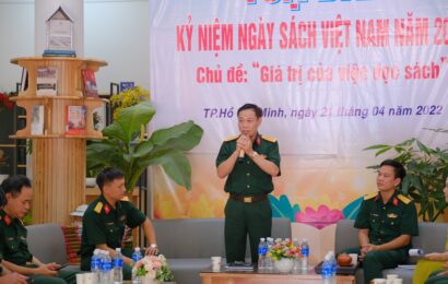 Trường Sĩ quan KTQS tổ chức Ngày Sách Việt Nam năm 2022 với chủ đề “Giá trị của việc đọc sách”
