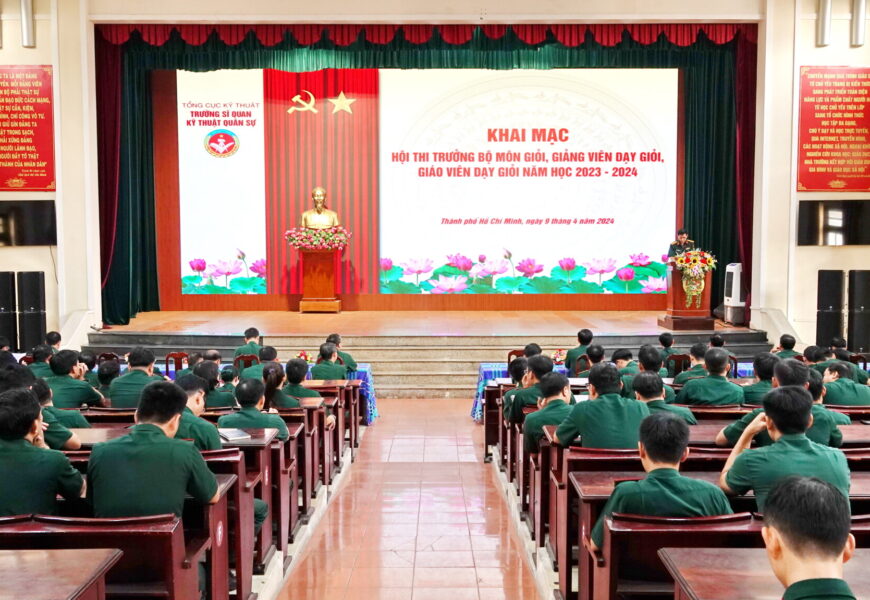 Khai mạc hội thi trưởng bộ môn giỏi, giảng viên dạy giỏi, giáo viên dạy giỏi năm học 2023 –  2024